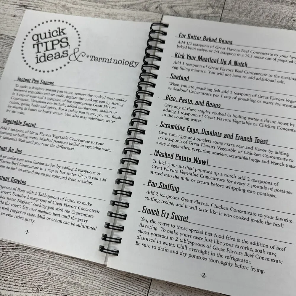 Great Flavors Concentrates Cookbook -‎ Spiral-bound